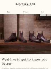 Email Inspiration from R.M.Williams