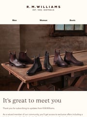 Email Inspiration from R.M.Williams
