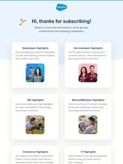 Email Inspiration from Salesforce