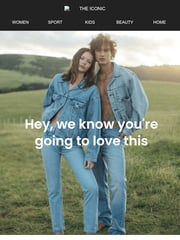 Email Inspiration from THE ICONIC Newsletter
