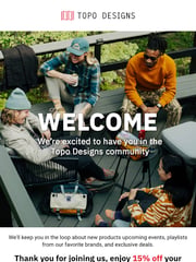 Email Inspiration from Topo Designs