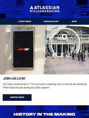 Email Inspiration from Williams Racing