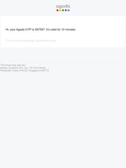 Email Inspiration from Agoda