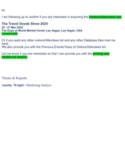 Email Inspiration from Amelia Wright
