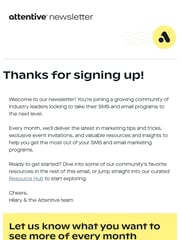 Email Inspiration from Attentive Team