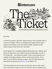 Email Inspiration from Bobby at Intercom