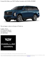 Email Inspiration from Cadillac Marin
