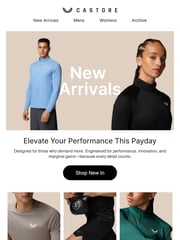 Email Inspiration from Castore Sportswear