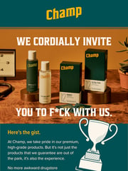 Email Inspiration from Champ
