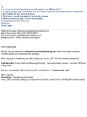Email Inspiration from Dina Lager