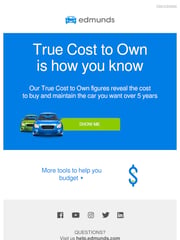 Email Inspiration from Edmunds