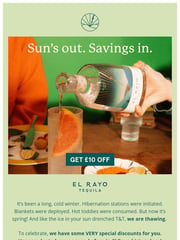 Email Inspiration from El Rayo Tequila