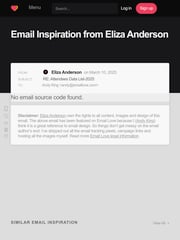 Email Inspiration from Eliza Anderson