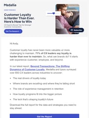 Email Inspiration from Emily @ Medallia