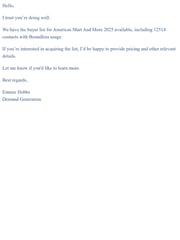 Email Inspiration from Emmie Hobbs