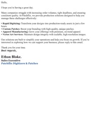 Email Inspiration from Ethan Blake