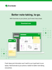 Email Inspiration from Evernote