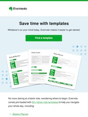 Email Inspiration from Evernote