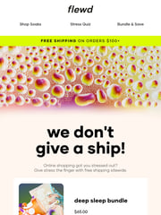 Email Inspiration from Flewd Stresscare