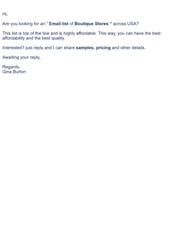 Email Inspiration from Gina Burton