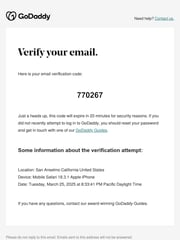 Email Inspiration from GoDaddy