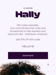 Email Inspiration from Hally