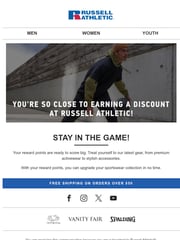 Email Inspiration from http://www.russellathletic.com