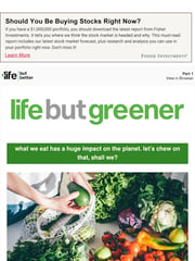 Email Inspiration from Life But Greener