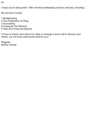 Email Inspiration from Murthy Venkat