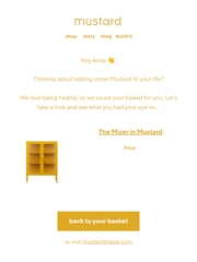 Email Inspiration from Mustard Made USA