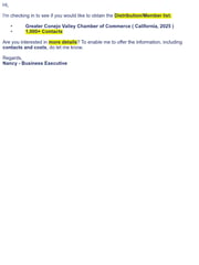 Email Inspiration from Nancy Reynolds