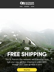 Email Inspiration from Outdoor Research