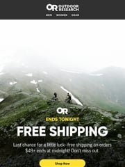 Email Inspiration from Outdoor Research