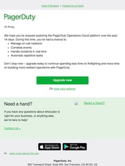 Email Inspiration from PagerDuty