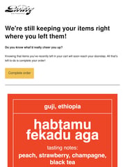 Email Inspiration from Poorboy Coffee