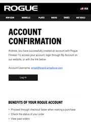 Email Inspiration from Rogue Fitness