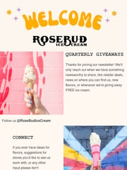Email Inspiration from RoseBud Ice Cream