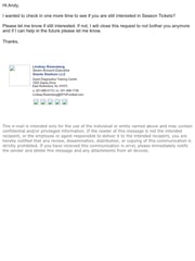 Email Inspiration from Rosenberg, Lindsay