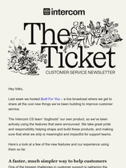 Email Inspiration from Ruth and Bobby at Intercom