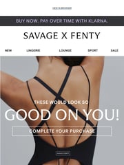 Email Inspiration from Savage X Fenty