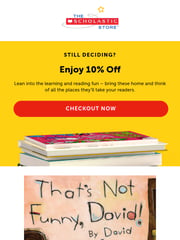Email Inspiration from Scholastic Store Online