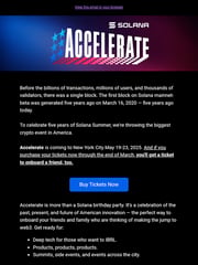 Email Inspiration from Solana Accelerate