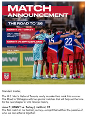 Email Inspiration from U.S. Soccer