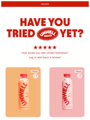 Email Inspiration from Unwell Hydration