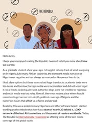Email Inspiration from Wale Lawal, The Republic