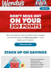 Email Inspiration from Wendy's