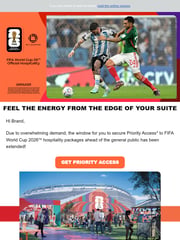 Email Inspiration from World Cup 2026