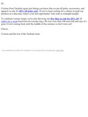 Email Inspiration from Yardsale