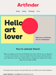 Email Inspiration from Artfinder