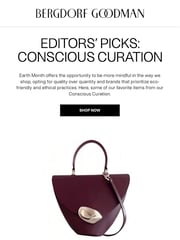 Email Inspiration from Bergdorf Goodman